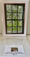 Looking Out: 4x6 Photo on 5x7 Blank Card