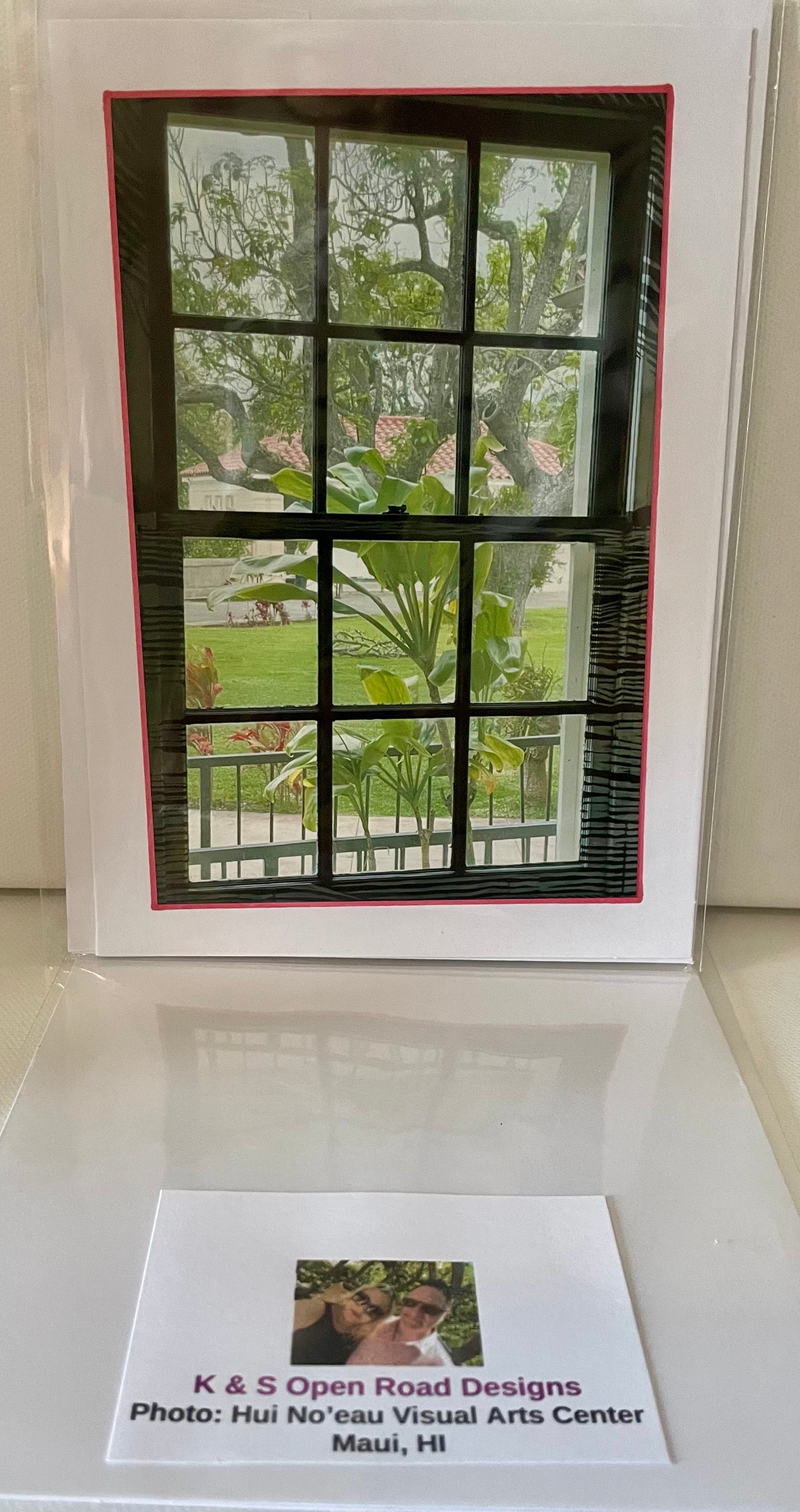 Looking Out: 4x6 Photo on 5x7 Blank Card