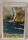 Yellowstone Falls: 4x6 Photo on 4x6 Blank Card