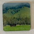 2”x 2” Magnet: Beautiful Homestead in Missoula, MT