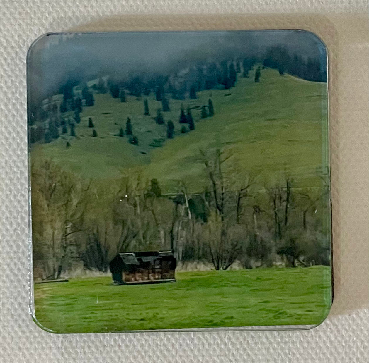 2”x 2” Magnet: Beautiful Homestead in Missoula, MT