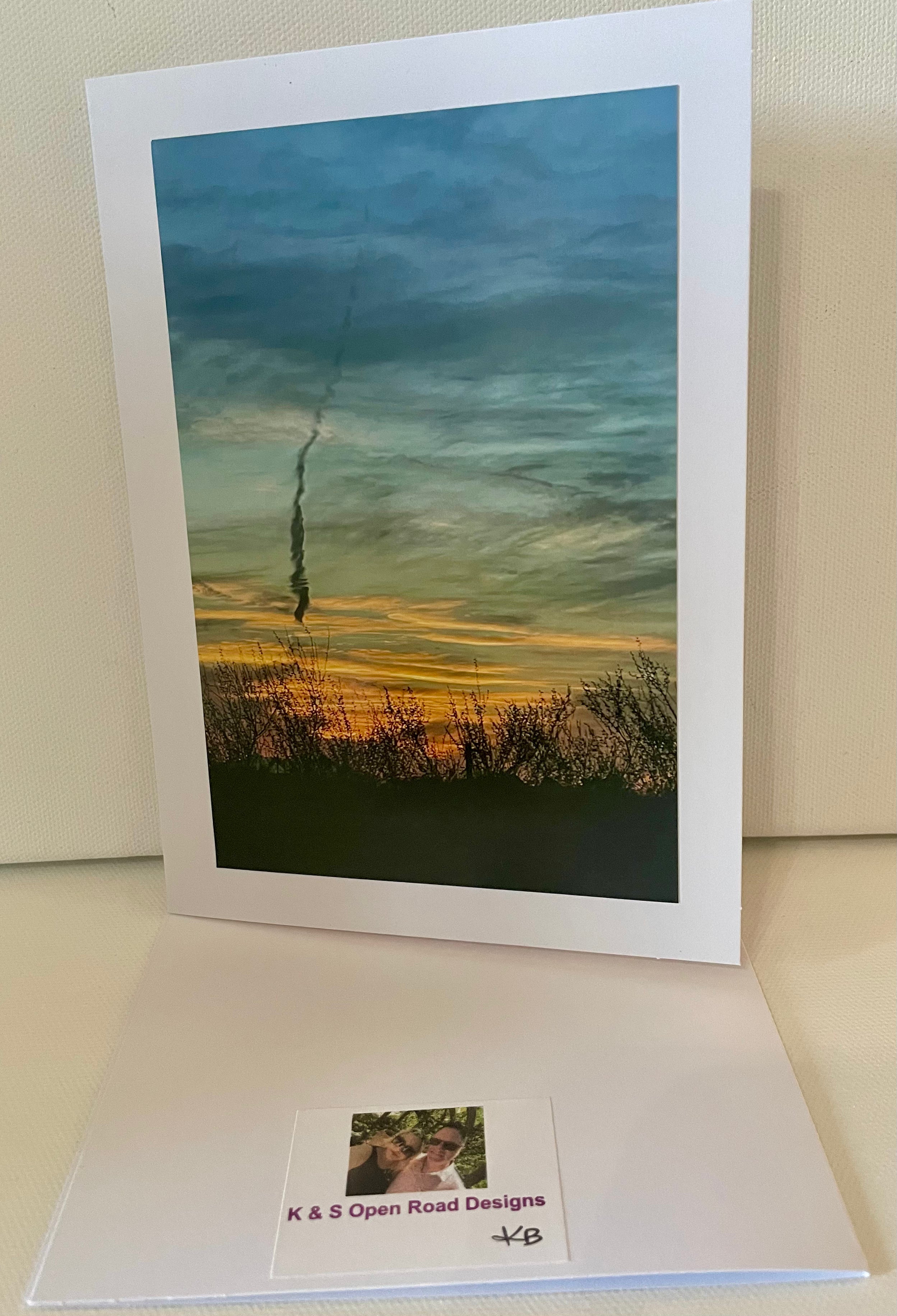 “Autumn Sky” 5x7 Blank Card w/ 4x6 Original Photo