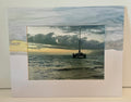 5x7 Original Photo & Painting (Maui Sunset) on 8x10 Mat