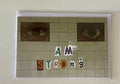 Subway Eyes: I Am Strong! 4x6 Photo on 5x7 Blank Card