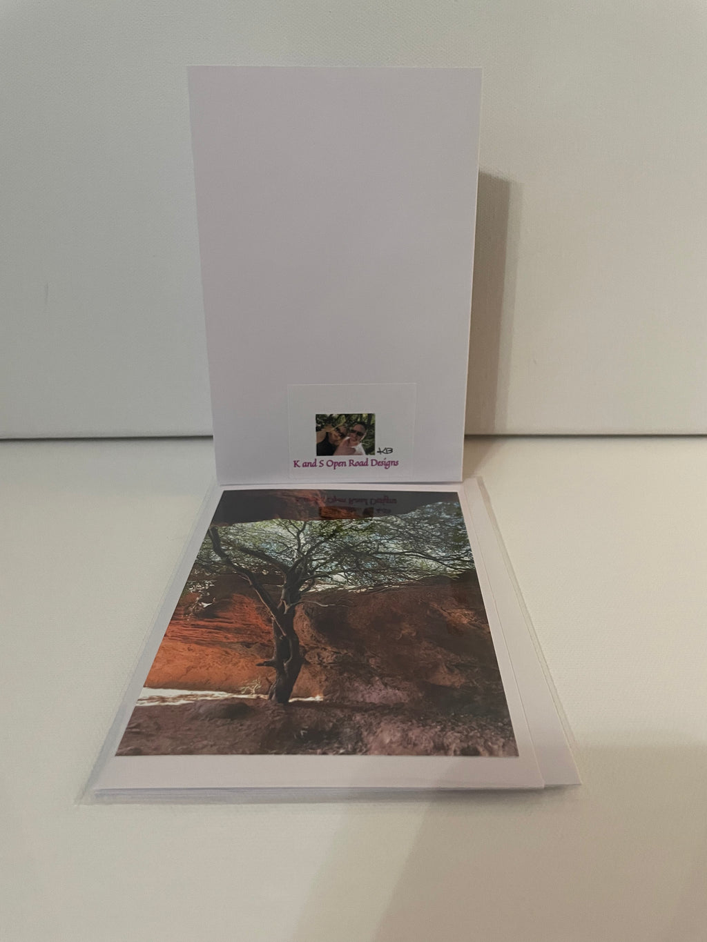 4x6 Original Photo Blank Greeting Card - Sandstone Cavern, St. George, UT