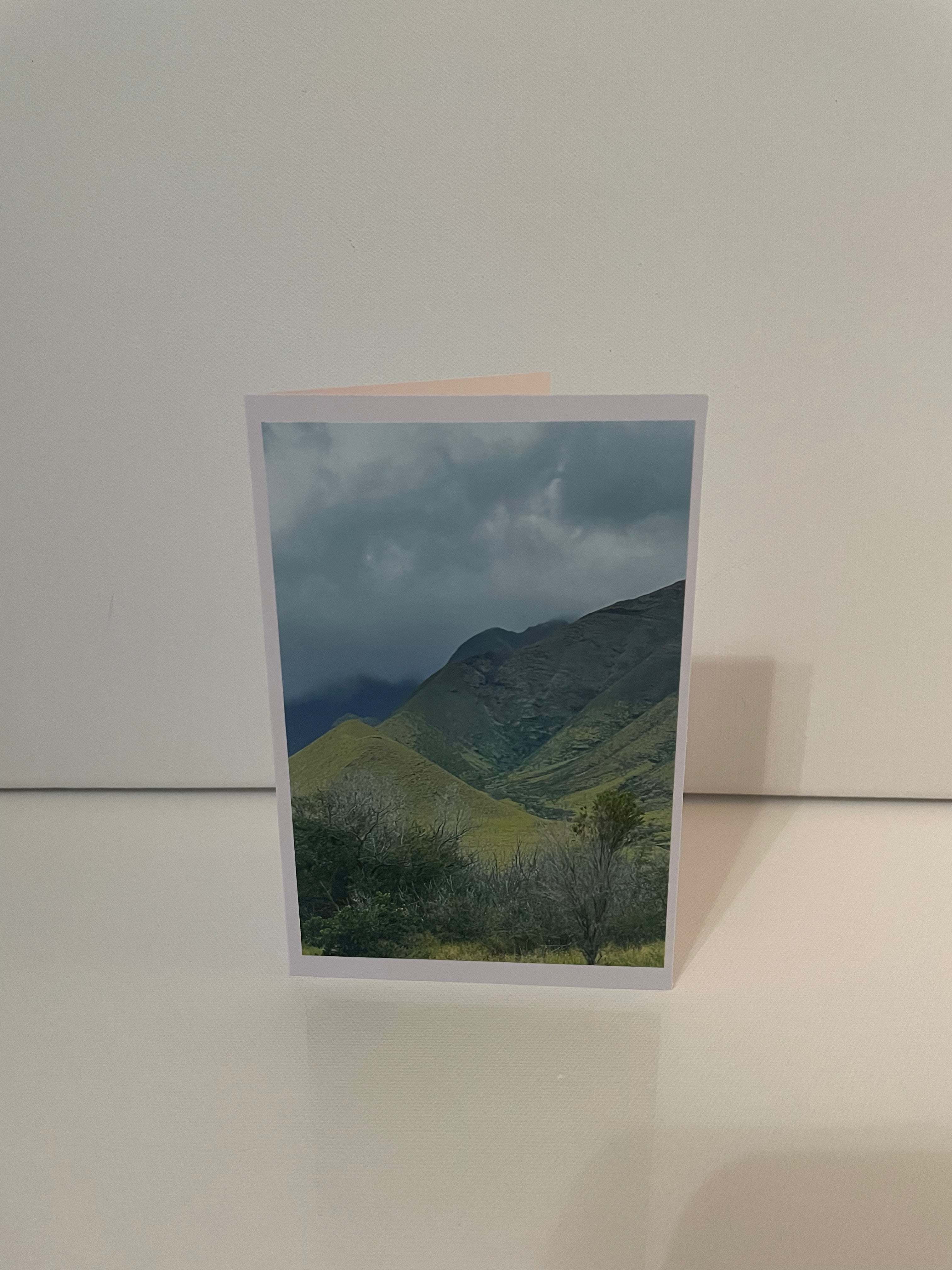 4x6 Original Photo Greeting Card - Foggy Montana Mountain Range