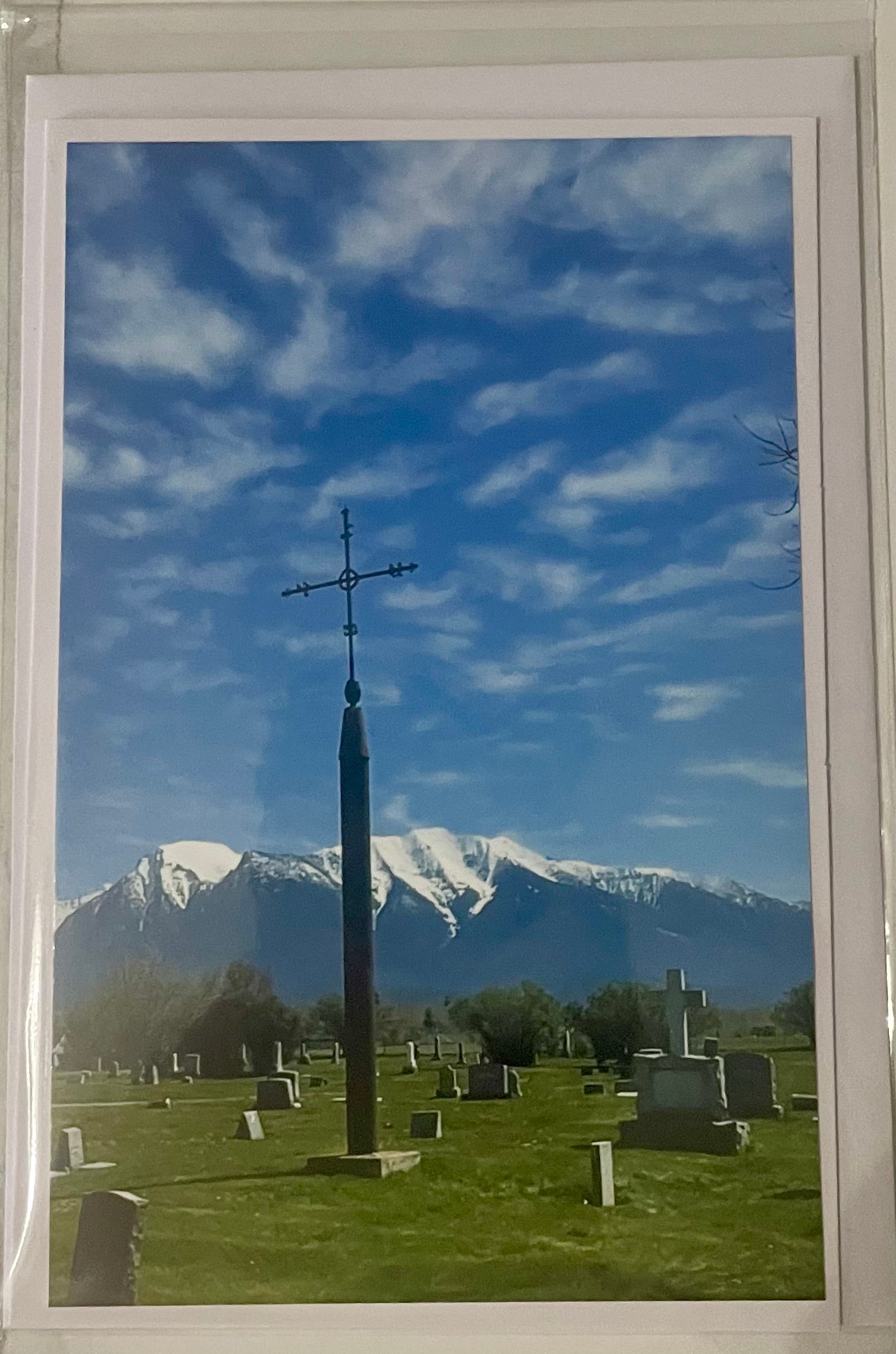 4x6 Photo Greeting Card: St. Ignatius Cemetery, St. Ignatius, MT